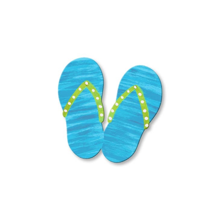 Roeda Studio Flip Flop Magnet, Open Stock, Summer Decor