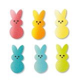 Roeda Studio Rainbow Marshmallow Bunny Magnets S/6