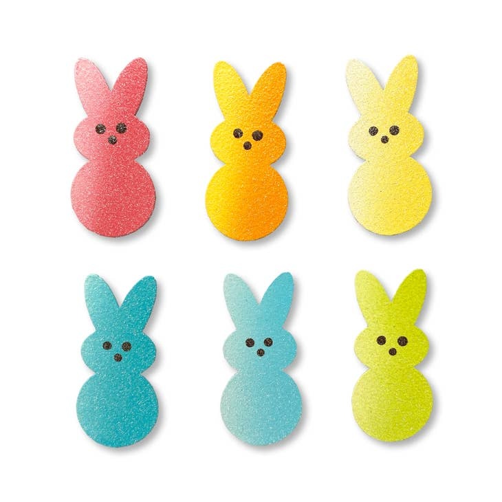 Roeda Studio Rainbow Marshmallow Bunny Magnets S/6