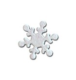 Roeda Studio Snowflake Magnet, White Glitter, Open Stock, Winter Decor