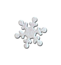 Roeda Studio Snowflake Magnet, White Glitter, Open Stock, Winter Decor