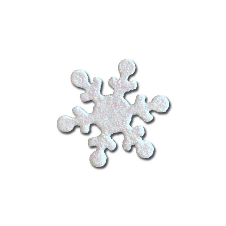 Roeda Studio White Glitter Snowflake Single Magnet