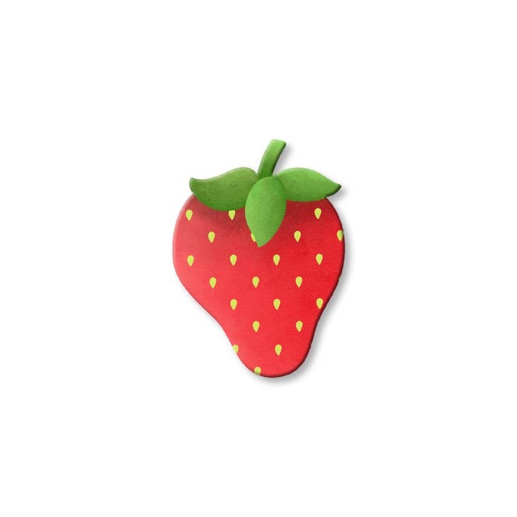 Roeda Studio Strawberry Magnet, Open Stock, Summer Decor
