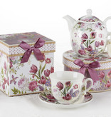 Delton Products Tulip Porcelain Tea For One