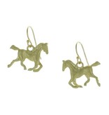Takobia Gold Galloping Horse Earrings
