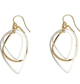 Takobia Two Tone Multi Teardrop Earrings