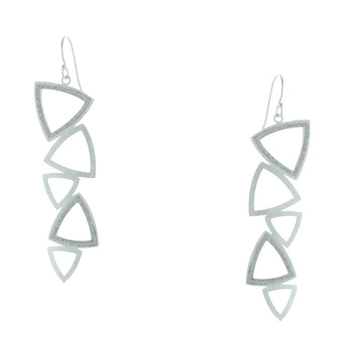 Takobia Open Drop Triangles Earrings