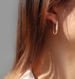 3Souls Company Gold Safety Pin Earrings