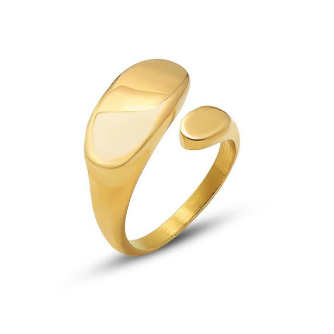 3Souls Company Gold Geo Ring