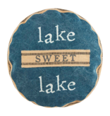 Mudpie LAKE SWEET LAKE ROUND PILLOW