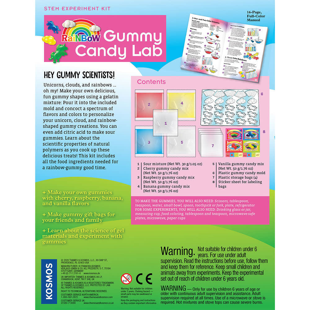 Fun & Educational Activity Kits Rainbow Gummy Candy Lab