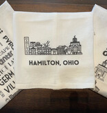 FLEURISH Hamilton Skyline Tea Towel