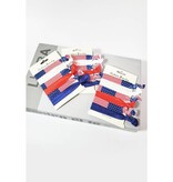 FLEURISH Patriotic American Flag Hair Ties (set of 6)