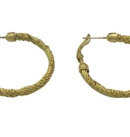 Takobia Gold Rope Hoop Earrings