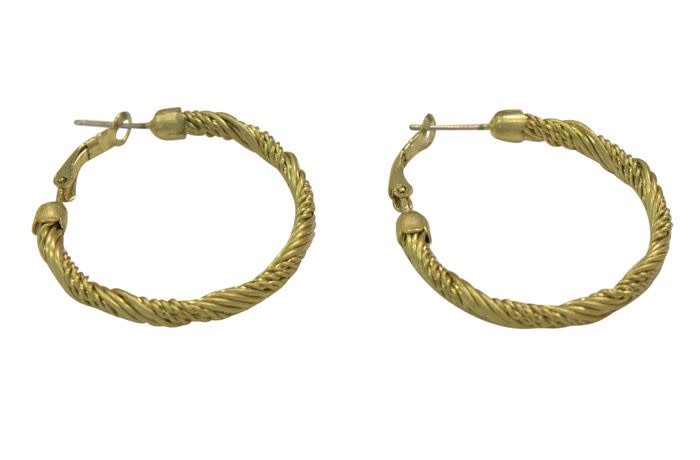Takobia Gold Rope Hoop Earrings