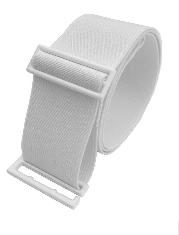 SkinniBelt White Elastic Belt