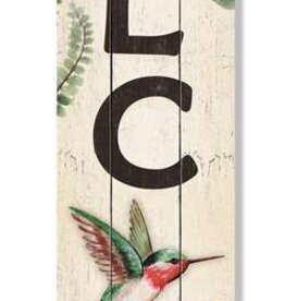 My Word Welcome - Hummingbird Porch Boards