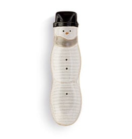 Demdaco Snow Day Snowman Olive Dish