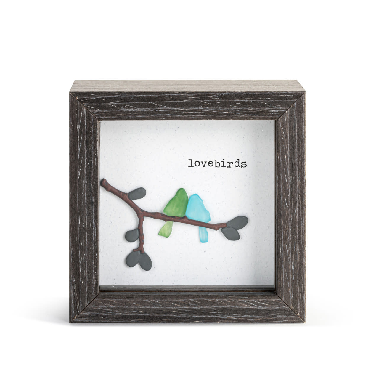 Sharon Nowlan Love Birds Shadow Box