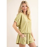 Kori America Lime Shorts Set