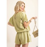 Kori America Lime Shorts Set