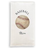 French Graffiti Baseball Mom Dish Towel
