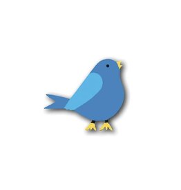 Roeda Studio Blue Bird Magnet, Open Stock