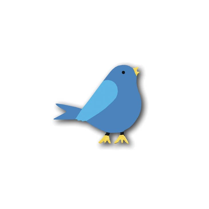 Roeda Studio Blue Bird Magnet, Open Stock, Spring Decor