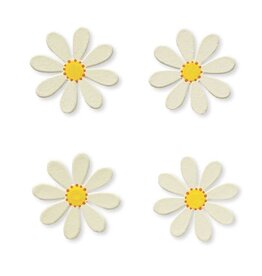 Roeda Studio Daisy Magnets S/4 White