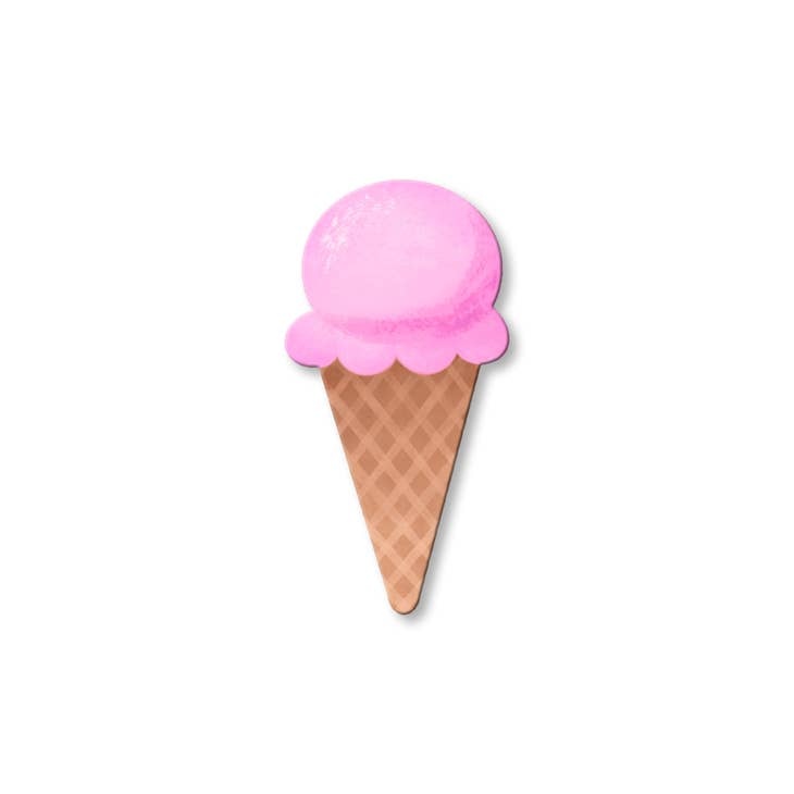 Roeda Studio Ice Cream Cone Magnet, Summer Decor
