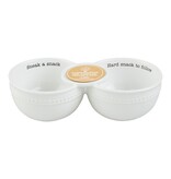 Mudpie Snack Double Dip Server