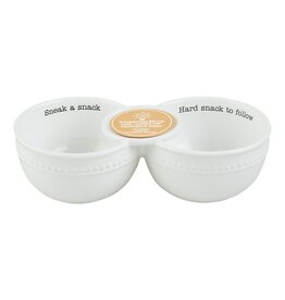 Mudpie Snack Double Dip Server