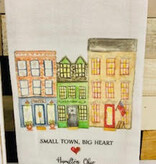 French Graffiti Small Town Big Heart Dish Towel Hamilton