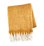 Mudpie MUSTARD SOLID ACRYLIC BLANKET