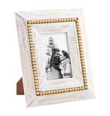 Mudpie 4X6 GOLD BEADED FRAME