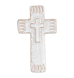 Mudpie SMALL STONEWARE CROSS