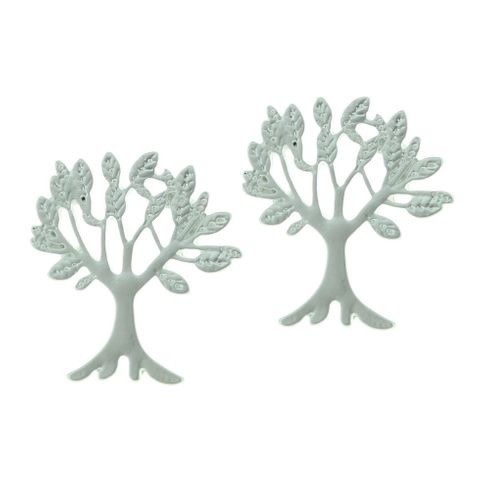 Takobia Silver Tree Post Earrings