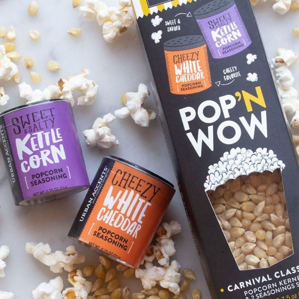 Urban Accents by Stonewall Kitchen Pop'N Wow™ Gift Set - Carnival Classics Popcorn & Seasonings