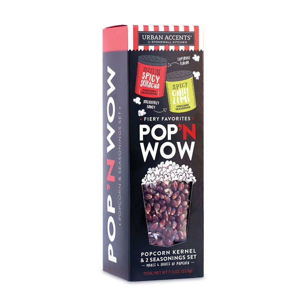 Urban Accents by Stonewall Kitchen Pop'N Wow™ Gift Set - Fiery Favorites Popcorn & Seasonings