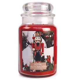 Village Candle Royal Nutcracker - Large Apothecary Glass Dome Candle