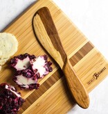 Totally Bamboo Two-Tone Spreader Knife For Cheese, Dips and Spreads