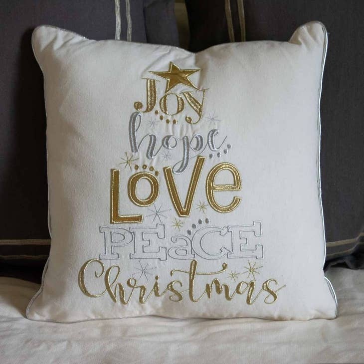 The Royal Standard Glamour Christmas Wishes Pillow