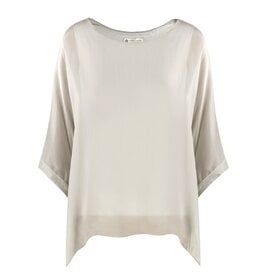 Cobblestone Living Beige Martina Silk Top