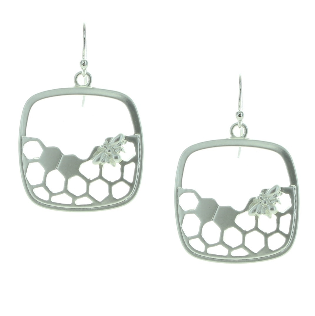 Takobia Bee Honeycomb Post Earrings