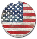 CounterArt and Highland Home Americana Stone Car Coaster