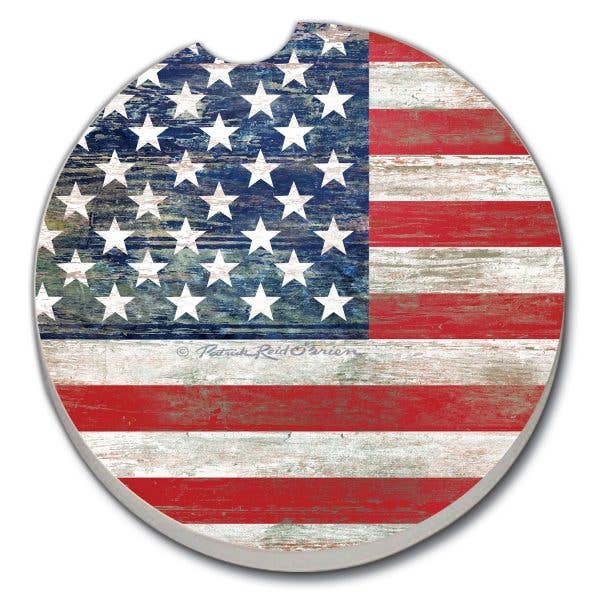 CounterArt and Highland Home Americana Stone Car Coaster