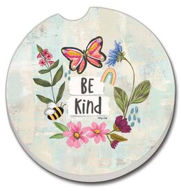CounterArt and Highland Home Be Kind Absorbent Stone Car Coaster