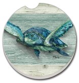 CounterArt and Highland Home Northpoint Turtles Absorbent Stone Car Coaster