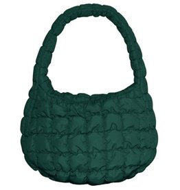 FLEURISH Dark Green Stylish Puffer Lightweight Shoulder Bag