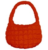 FLEURISH Orange Stylish Puffer Lightweight Shoulder Bag